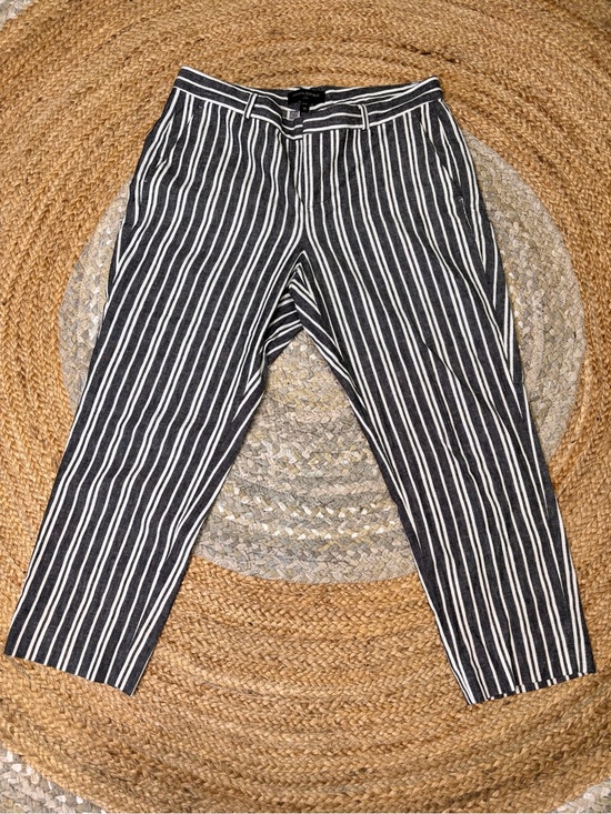 Banana Republic Pants - Banana Republic Black & White Vertical Stripe Chinos